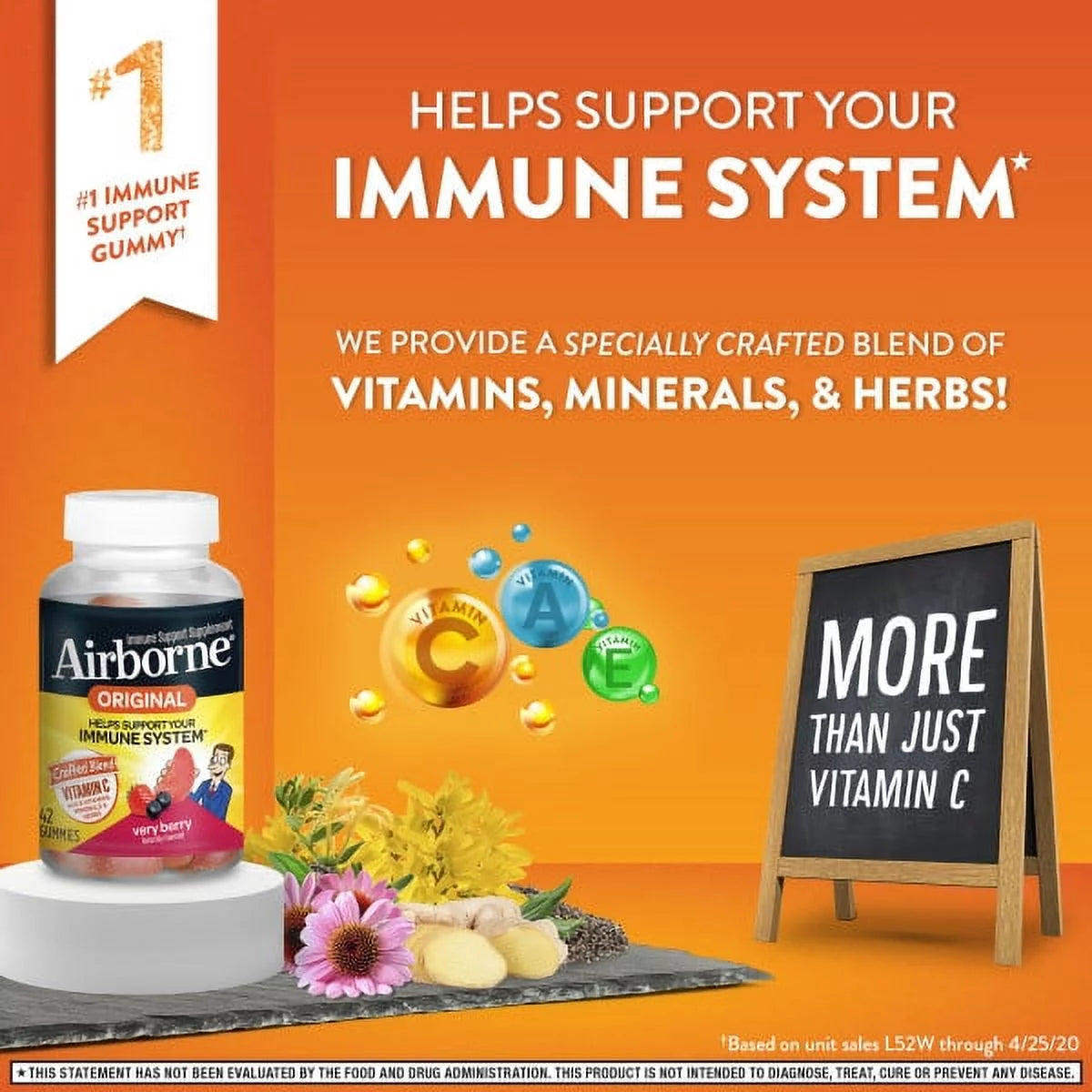Airborne Mixed Berry Gummies - 1000mg Vitamin C, 42 Count G2283
