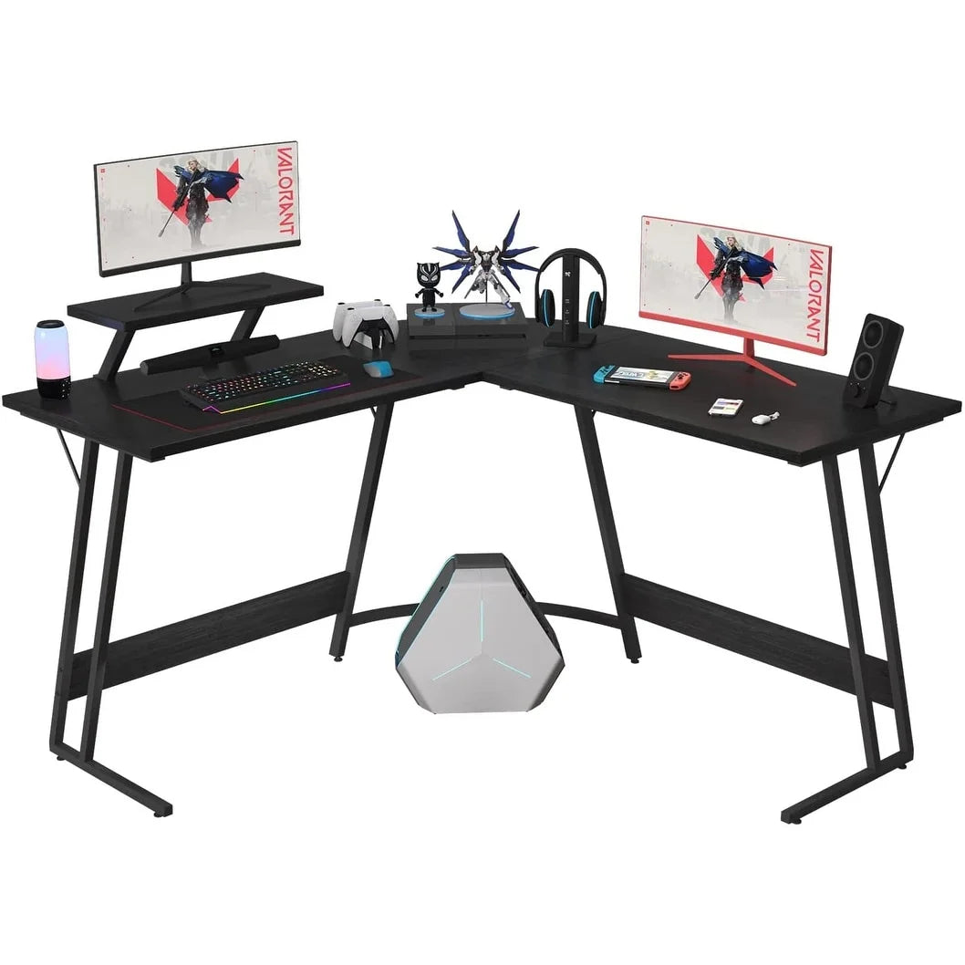 Homall L Shaped Gaming Desk Computer Corner Desk Black W85603