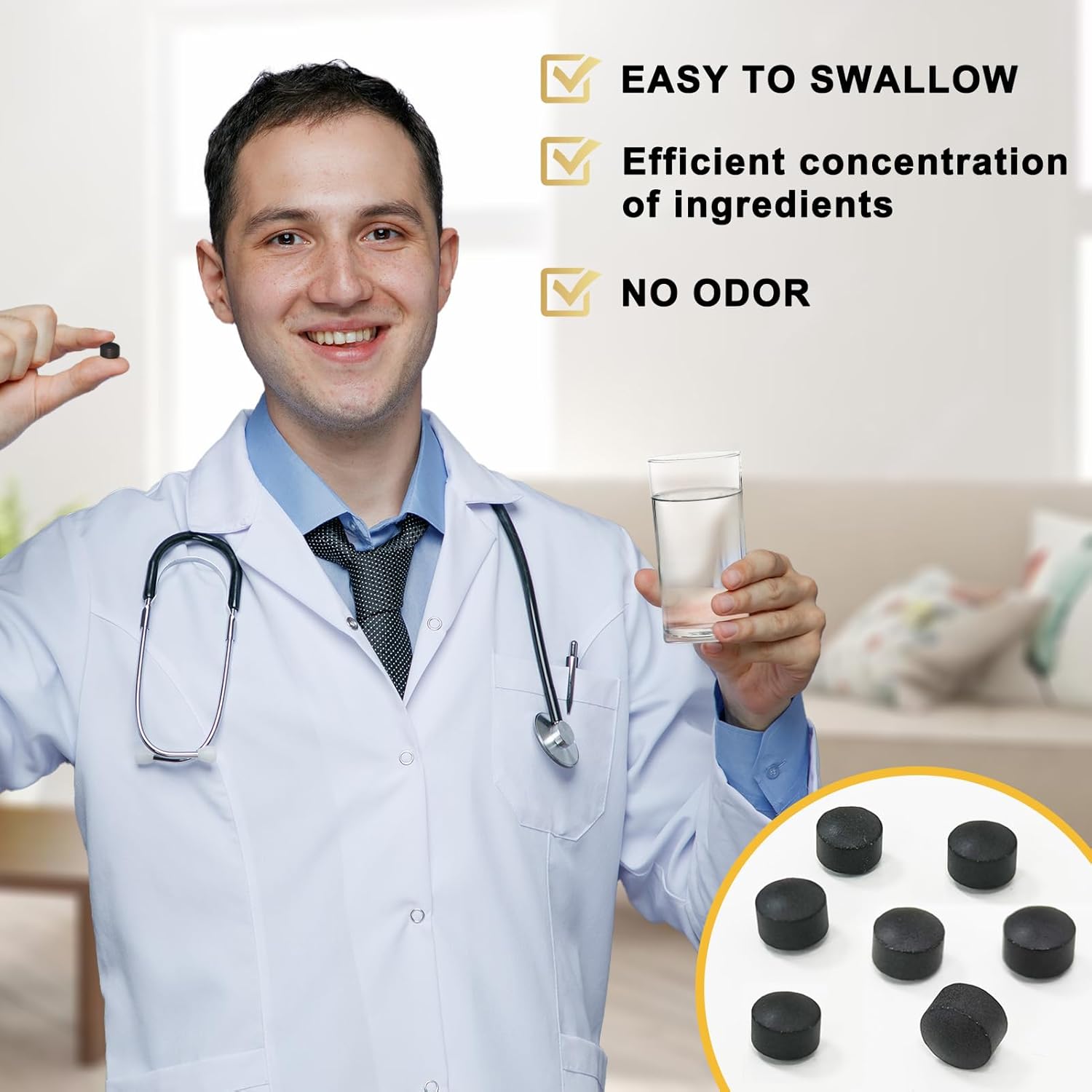 Shilajit Tablets 1000mg, Pure Himalayan Organic Supplement with Fulvic Acid & Trace Minerals G27547