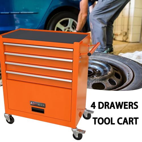 5-Drawer Rolling Tool Cart with Wheels, Black V51953