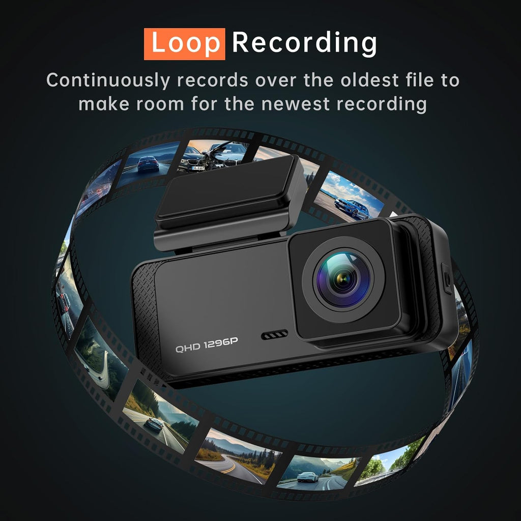 Veement V300 1296P WiFi Dash Camera for Cars with Night Vision F2089