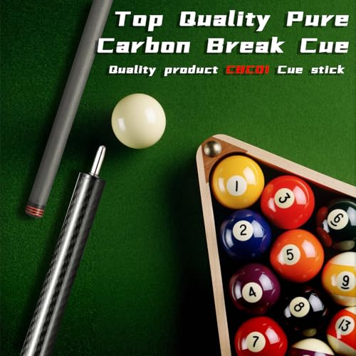 CROWN ME Carbon Fiber Break Pool Cue Stick 20oz 13mm 58" X711