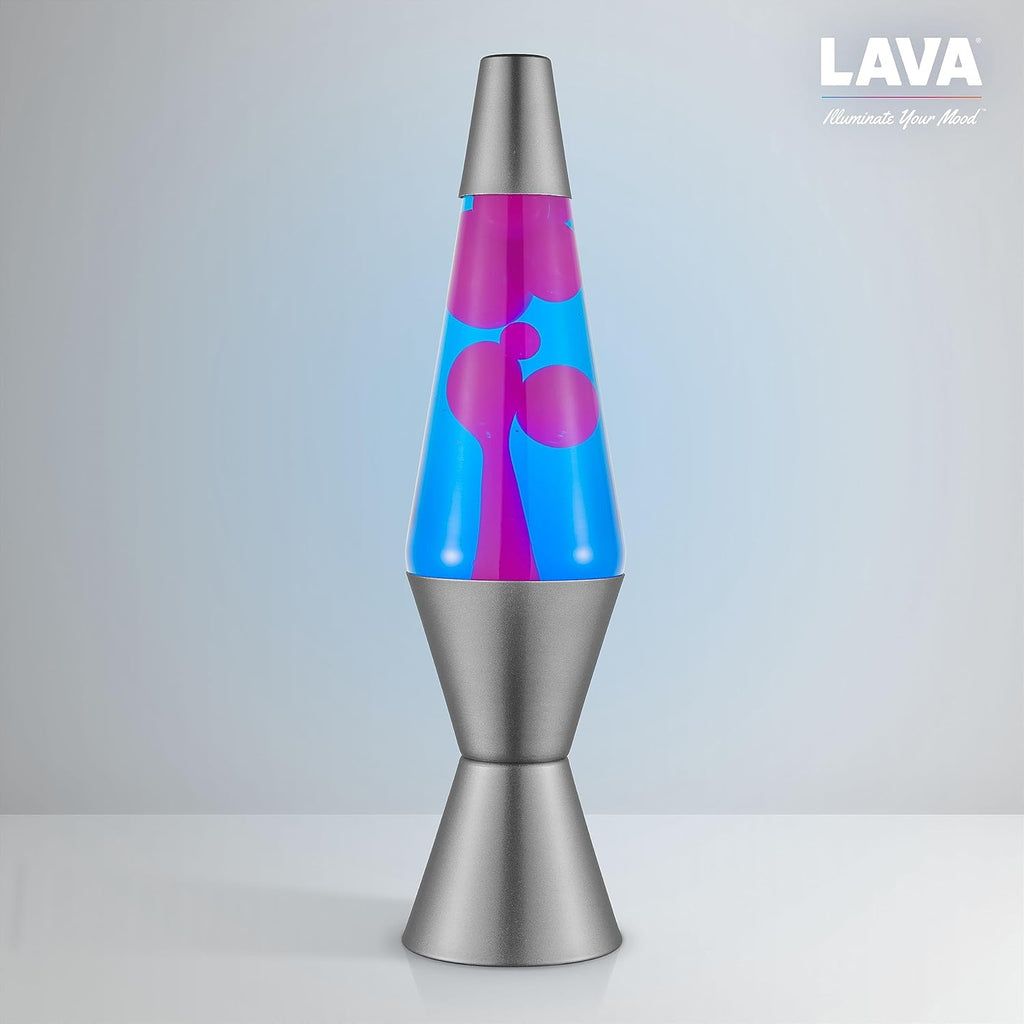 Lava® Lamp 14.5" Cosmic Wave Motion Light, Purple Wax and Blue Liquid P659144