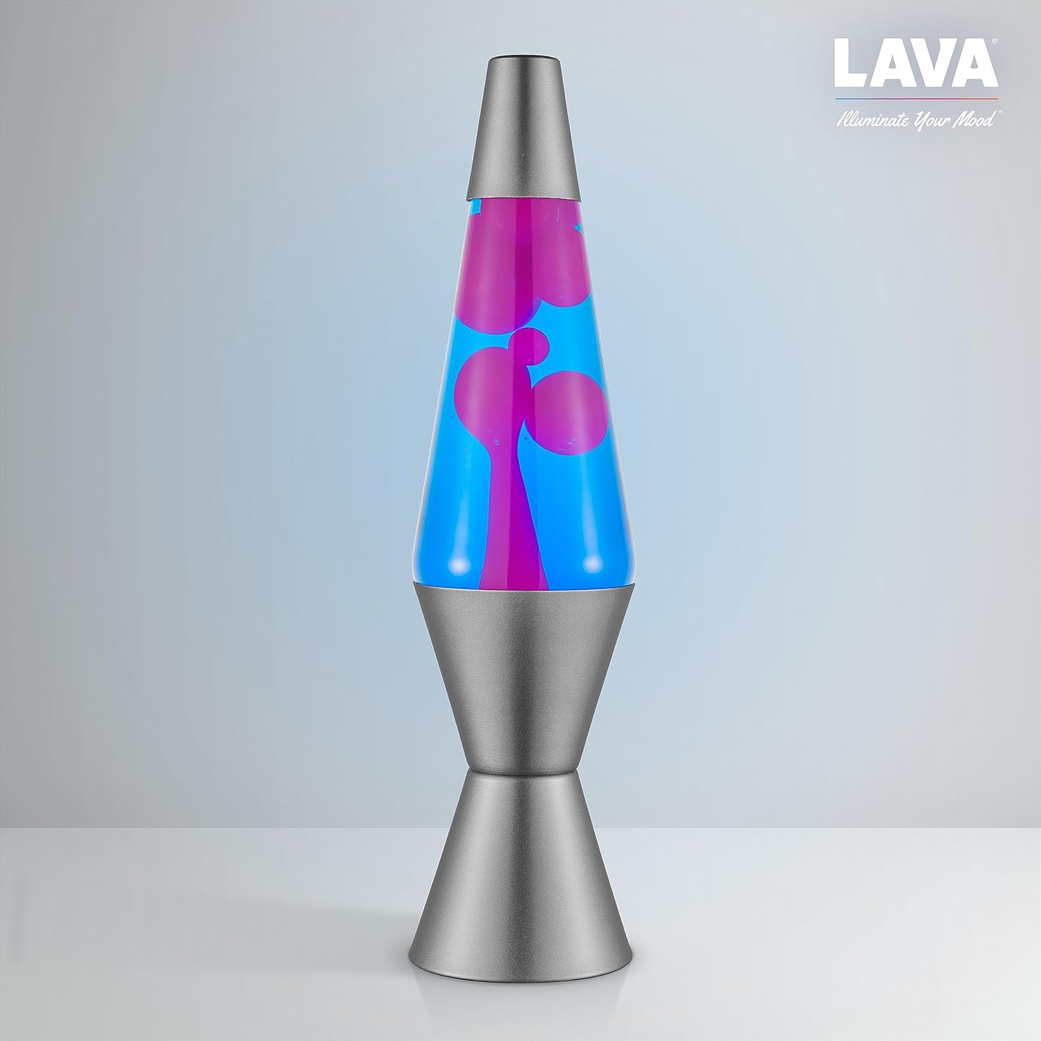 Lava® Lamp 14.5" Cosmic Wave Motion Light, Purple Wax and Blue Liquid P659144