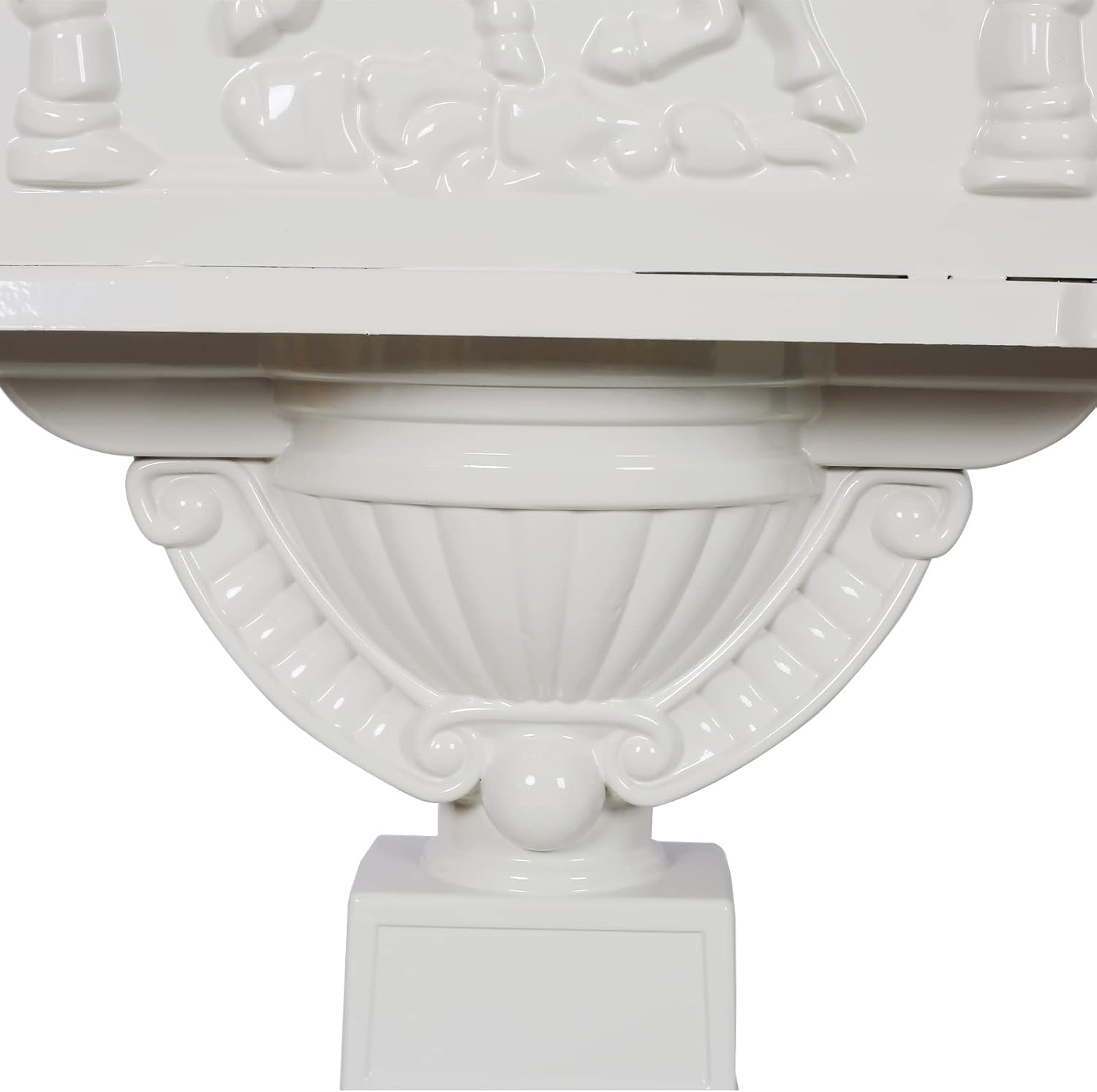 Cast Aluminum Vintage Mailbox with Post, Locking, White L959