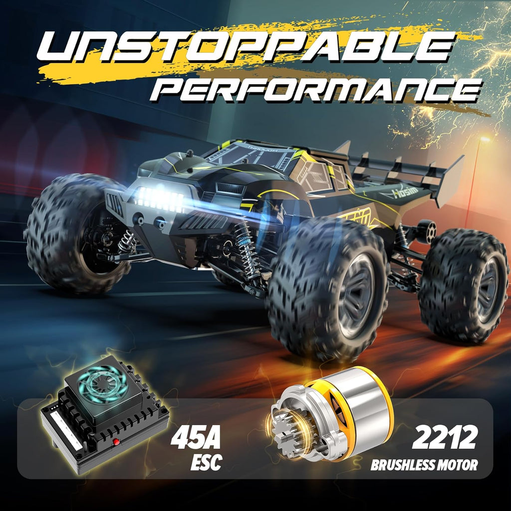Hosim 1:10 Brushless RC Car for Adults, 4x4 Off Road Monster Truck K569926