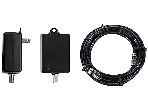 Channel Master TV Antenna Distribution Amplifier, 4 Outputs, Black T548