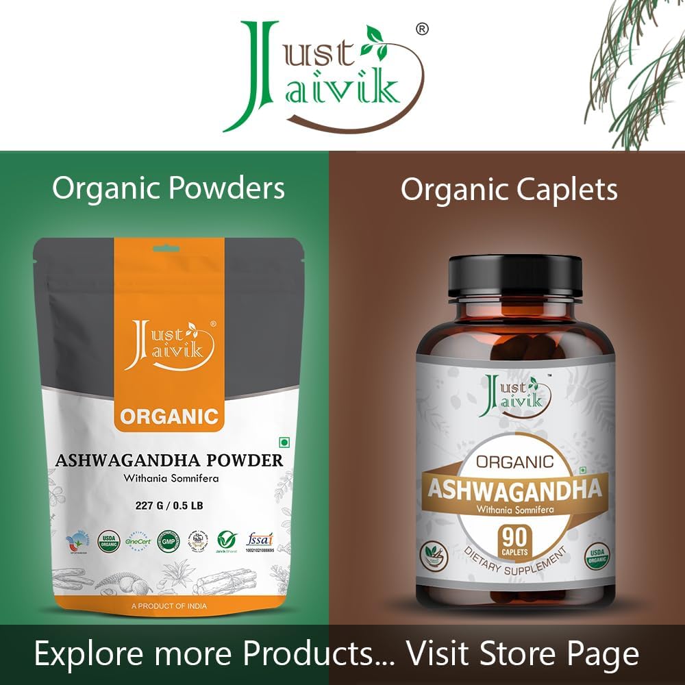 Organic Ashwagandha Powder USDA Certified 227g J760