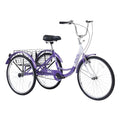 CML SCL]Outroad Adult Tricycle, 24/26 inch Cruiser Trike, 3 Wheel Bikes with Large Basket for Seniors, Women, Men, Adult Trikes for Shopping Picnic Outdoor Sports