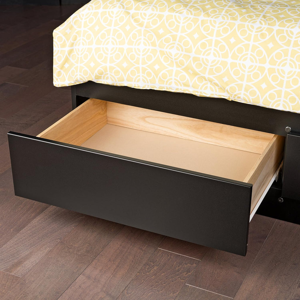 Prepac Full Mate's Platform Storage Bed with 6 Drawers, Black J3092