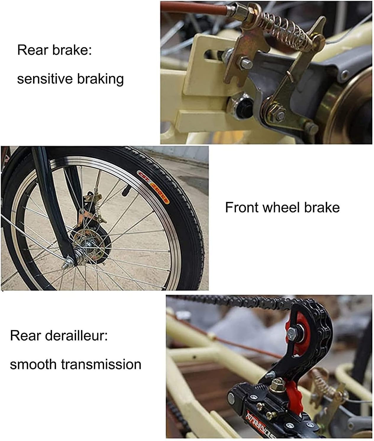 Adult Tricycle 20 Inch 3 Wheel Bike with Shopping Basket for Seniors X584
