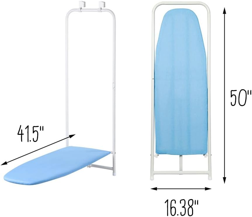 Honey-Can-Do Door Hanging Ironing Board 47" x 17", White J3467