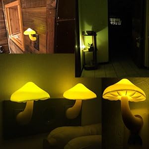 AUSAYE 4 Pack Plug in Mushroom LED Night Light for Bedroom R30736