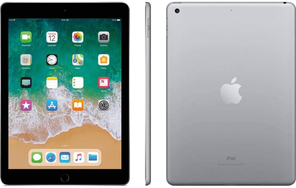 Apple iPad 128GB WiFi Space Gray (Renewed) T989