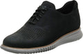 Cole Haan mens 2.zerogrand Laser Wingtip Lined Oxford, Black Nubuck/Grey, 13 US