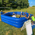 Heavy Duty Gaga Ball Pit Inflatable Gagaball Court with Electric Blower - Inflates Under 2 Minutes - Indoor Outdoor Gaga Ball Pit kit Foldable for Recess Playground Summer Camp Activities, 15FT