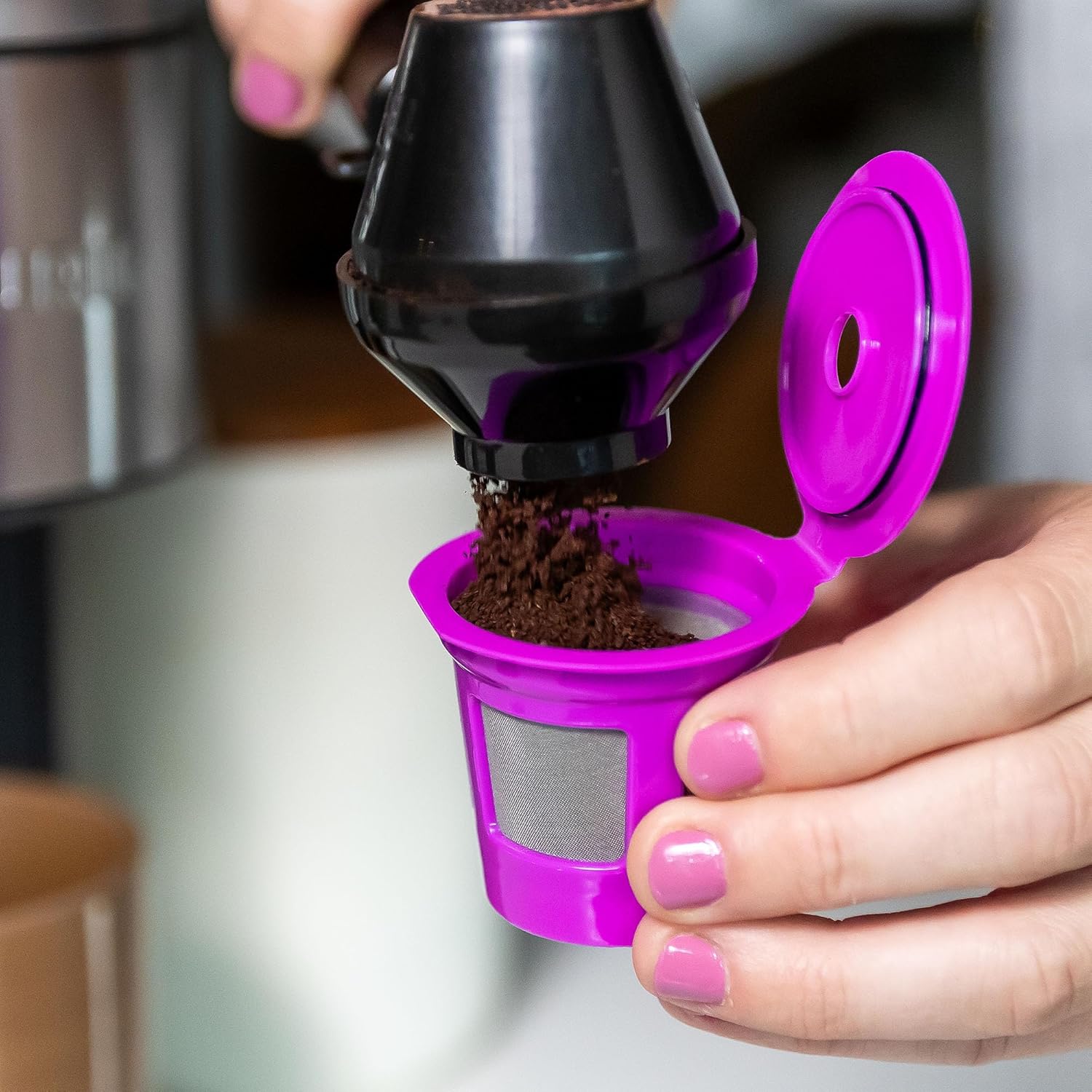 Perfect Pod Cafe Fill Value Pack Reusable K Cup Coffee Pod Filters with Scoop N699
