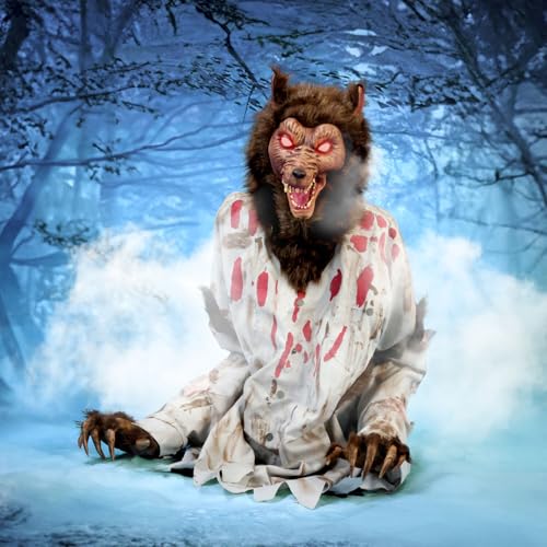 Haunted Hill Farm 5.9 ft Animatronic Lurching Woman by Tekky S393