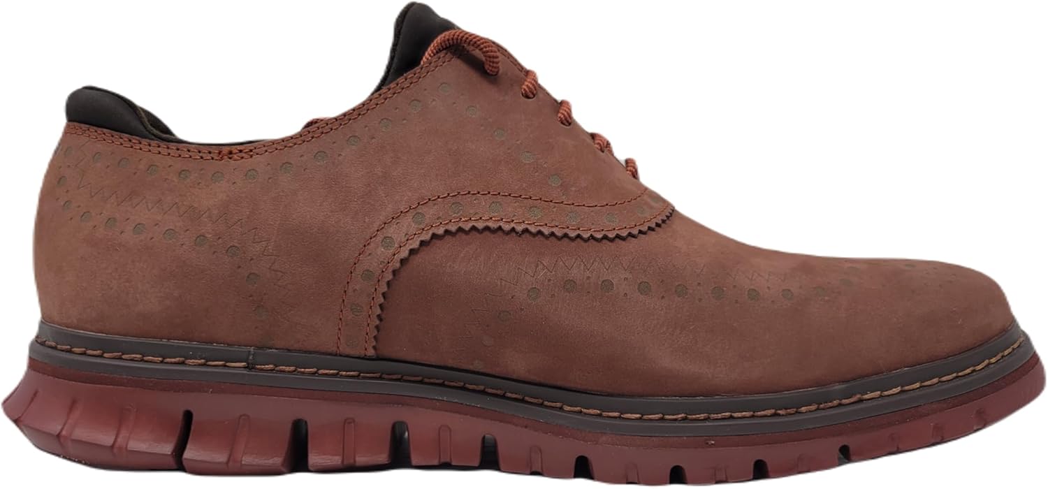 Cole Haan Men's Zerogrand Wing Ox Oxford Scotch Nubuck Syrah U167