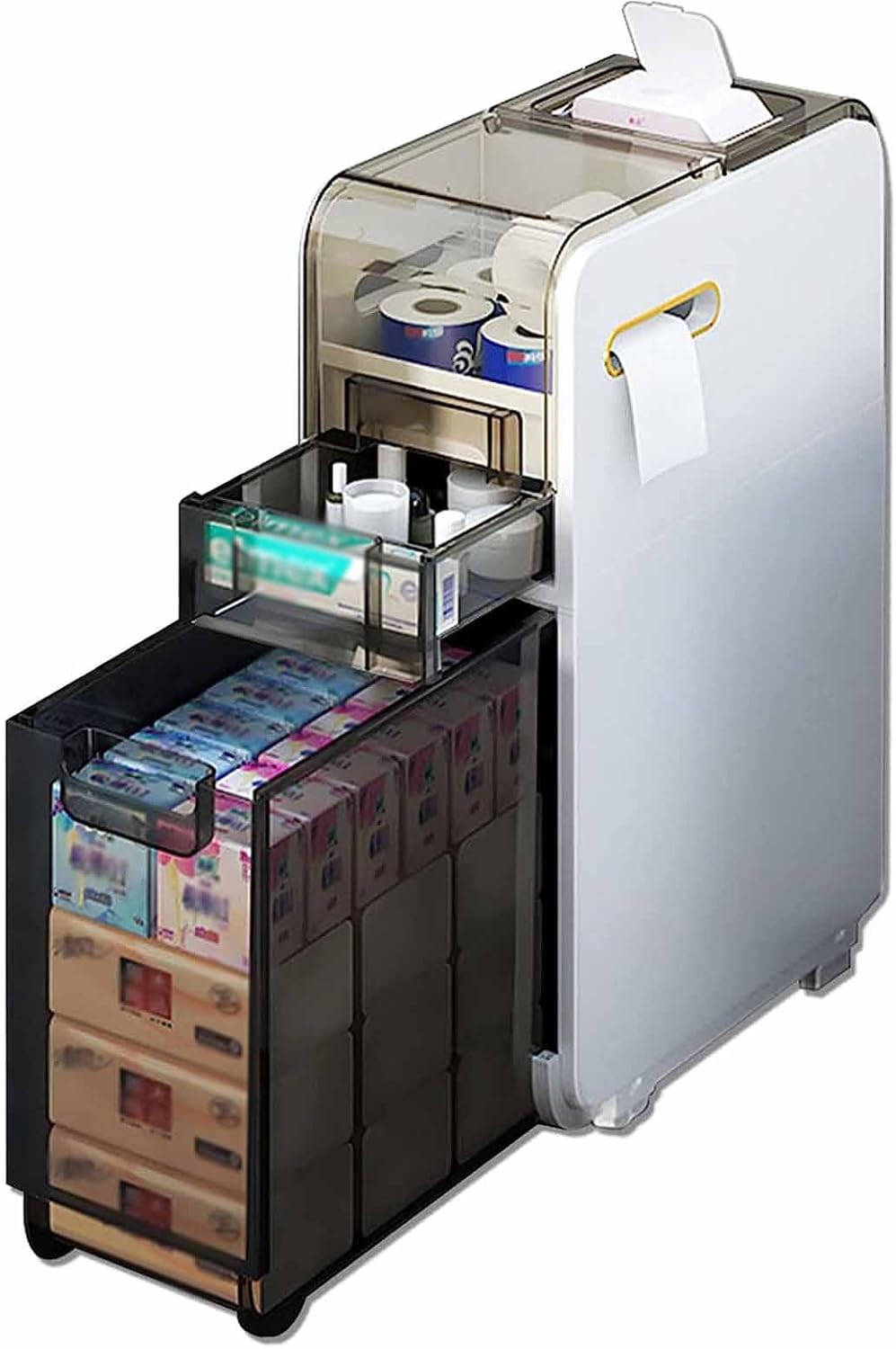 Floor-standing Bathroom Storage Cabinets Bathroom Cabinets 2/3/4-layer Bathroom Floor-standing Cabinets Vertical Storage Cabinets ()