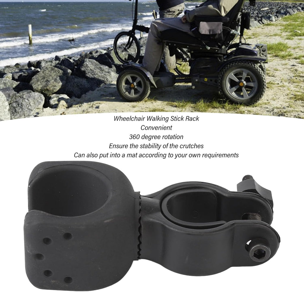 Cane Holder for Walker, Rollator, and Wheelchairs M2910