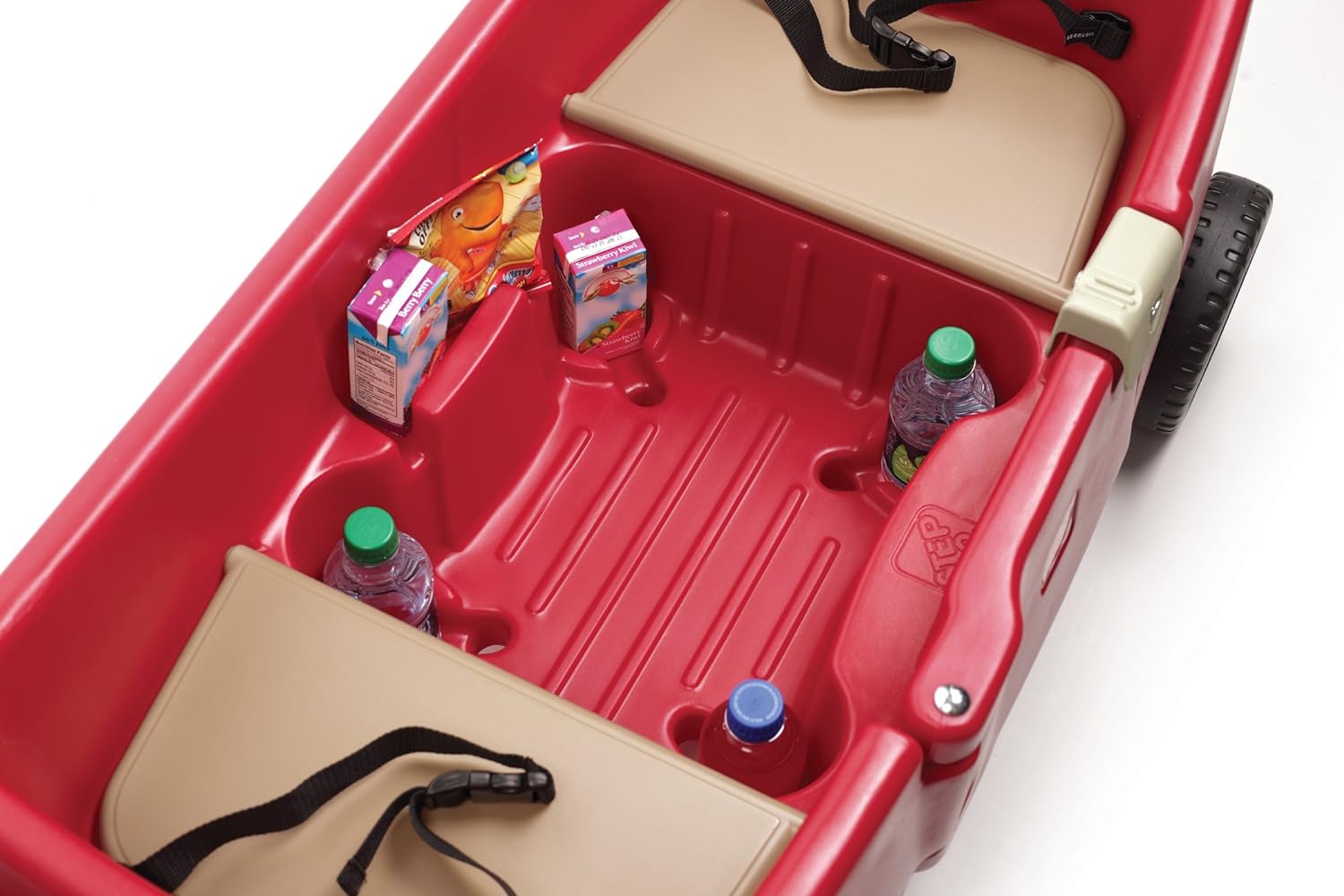 Step2 All Around Wagon for Kids with Whisper Wheels and Foldable Handle G6648