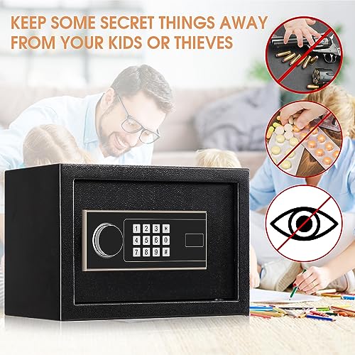 1.0 Cubic Feet Fireproof Waterproof Digital Safe Box with Keypad Lock T905182