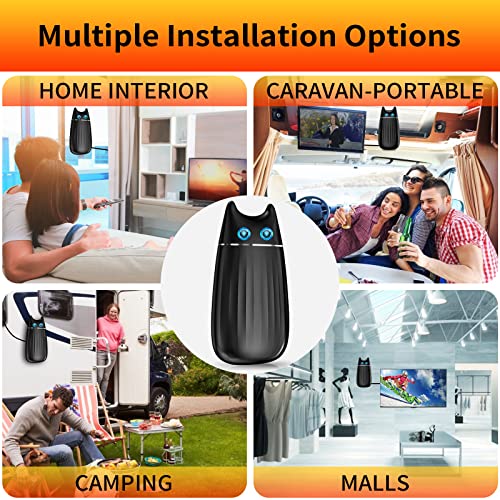 Digital TV Antenna, 1000 Miles Range Indoor with Amplifier, 8K 4K 1080P, 36ft Cable J1390