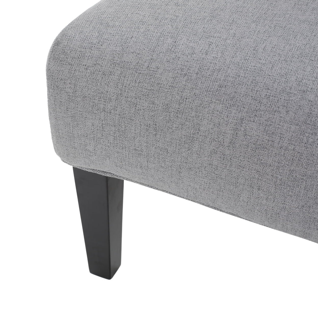 GDF Studio Abner Slipper Accent Chair, Gray Fabric I91564