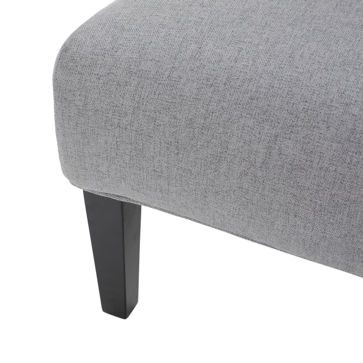 GDF Studio Abner Slipper Accent Chair, Gray Fabric I91564