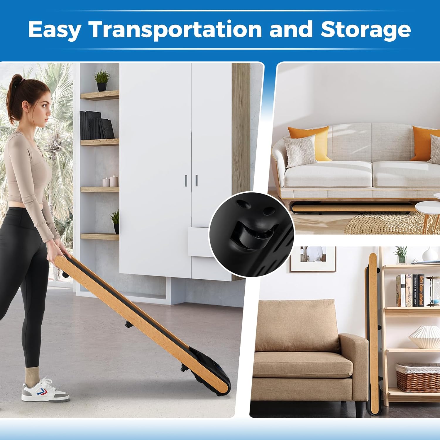 Goplus Walking Pad, Under Desk Treadmill with Remote Control and LED Display H397889