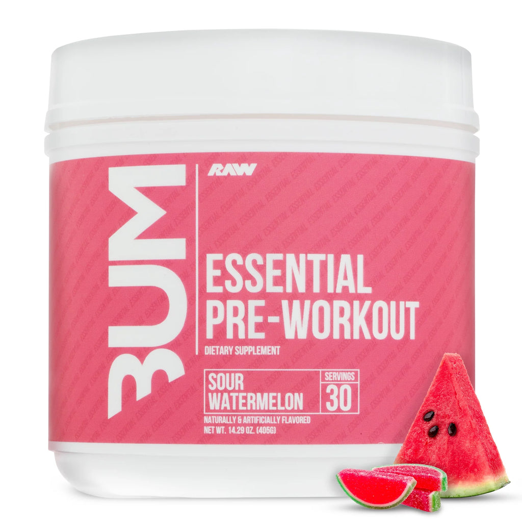 RAW Nutrition Essential Pre Workout Powder, Sour Watermelon, 30 Servings V6904