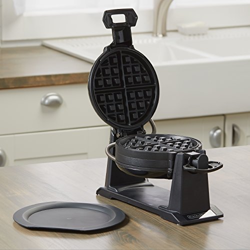BLACK+DECKER Rotating Waffle Maker, Black W4047