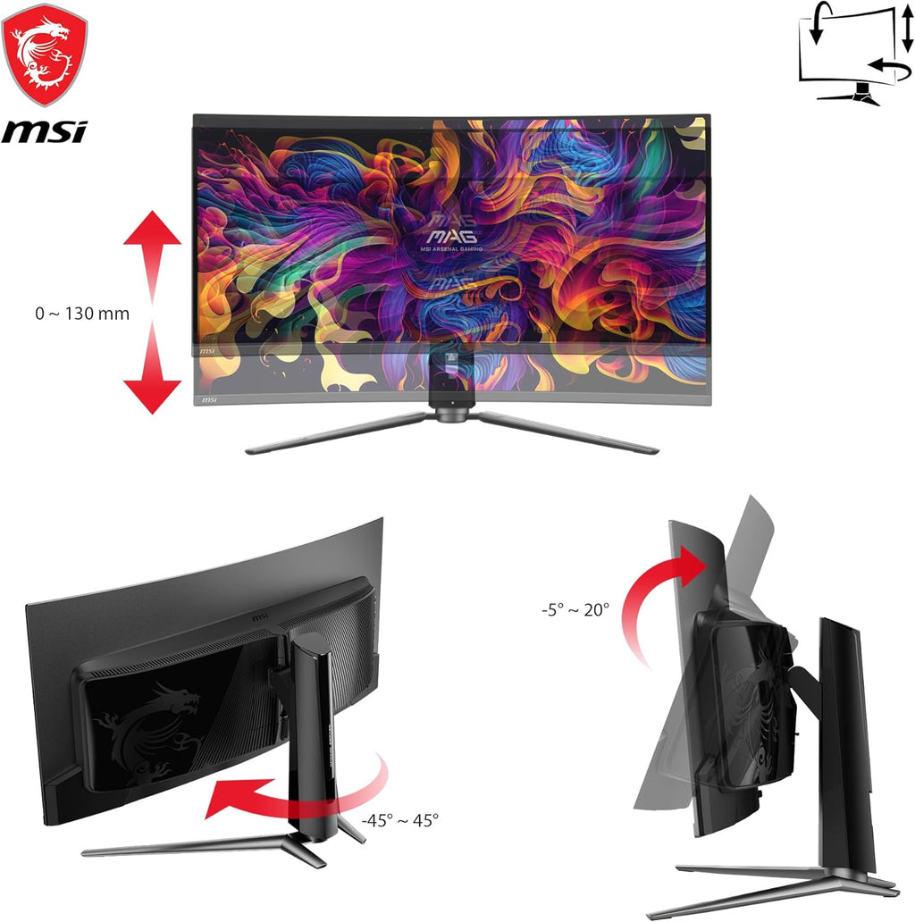 MSI MPG 341CQPX QD-OLED 34-inch Curved Gaming Monitor, 240Hz, UWQHD U49241
