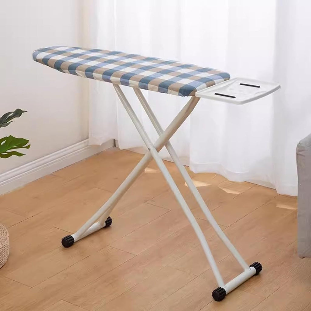 Ironing Board, Compact and Space-Saving Iron Board, Full-Size Ironing Boards, Folding Ironing Board with Iron Stand, Adjustable Height, Removable for Washing, Household Essentials