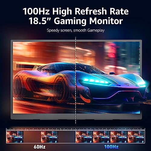 Portable Gaming Monitor 18.5" 1080P 100Hz USB-C HDMI for Laptop Xbox PS5 Switch X13368