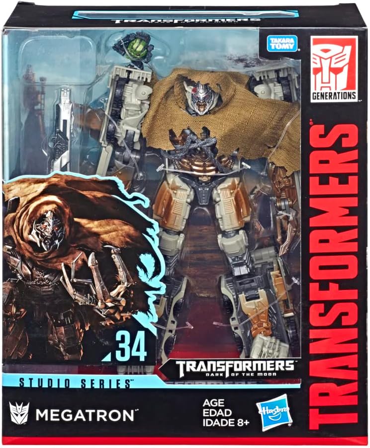 Transformers Studio Series 34 Leader Class Dark of the Moon Megatron Action Figure, 8.5-inch K14077