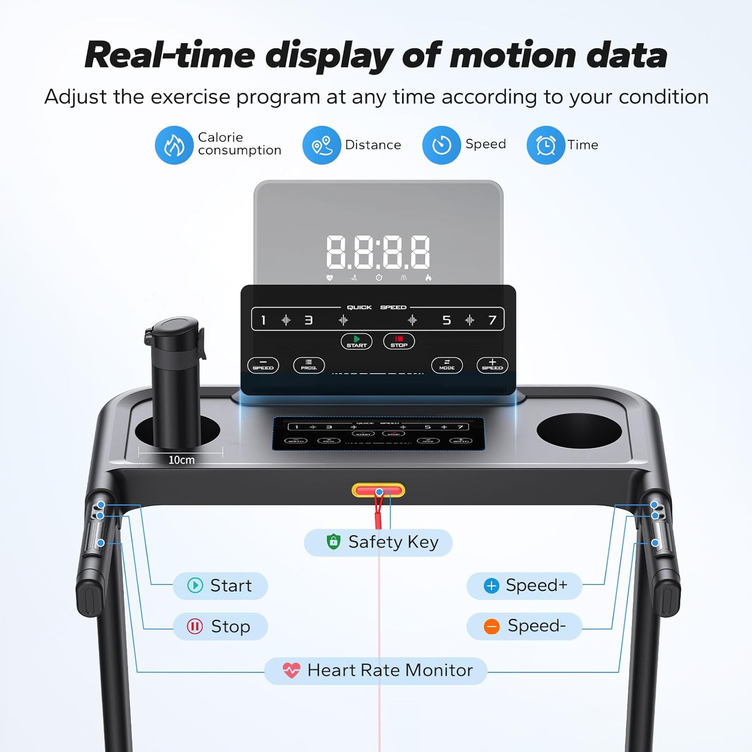 MERACH Foldable 2 in 1 Treadmill with 6% Incline for Home P367