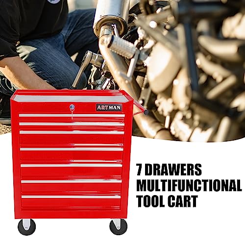 5-Drawer Rolling Tool Cart with Wheels, Black V51953