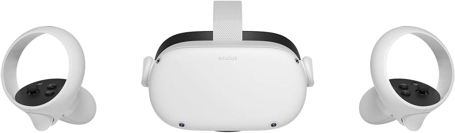 Oculus Quest 2 Gaming VR Headset 128GB Set, White E3567