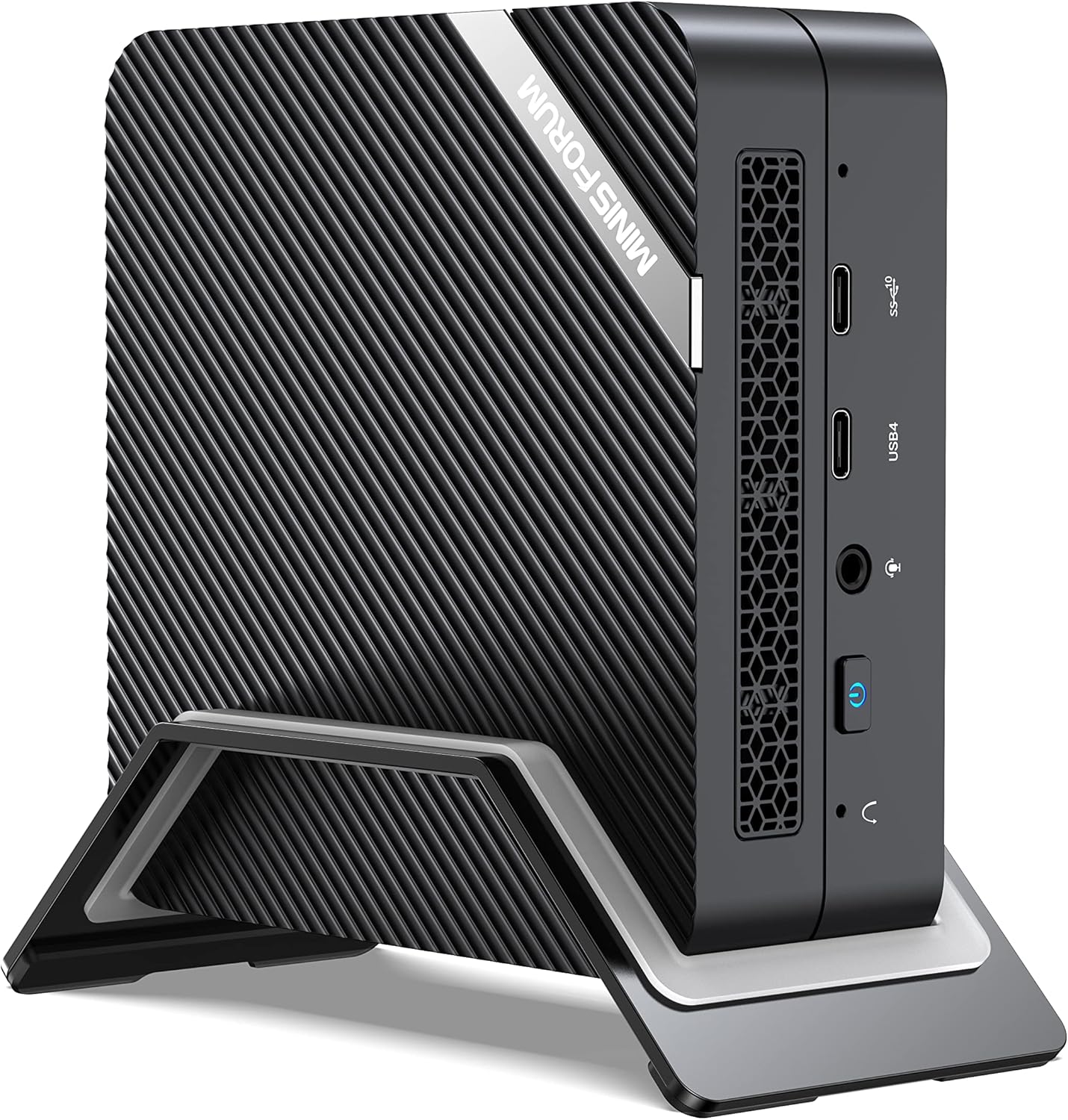 MINISFORUM UM690 Mini PC AMD Ryzen 9 6900HX Small PC, 32G RAM + 512GB PCIe SSD, 2X HDMI+1x USB4 Outputs, 1x SSD Slot, 2.5G LAN Port, AMD Radeon 680M Graphics Small Form Factor