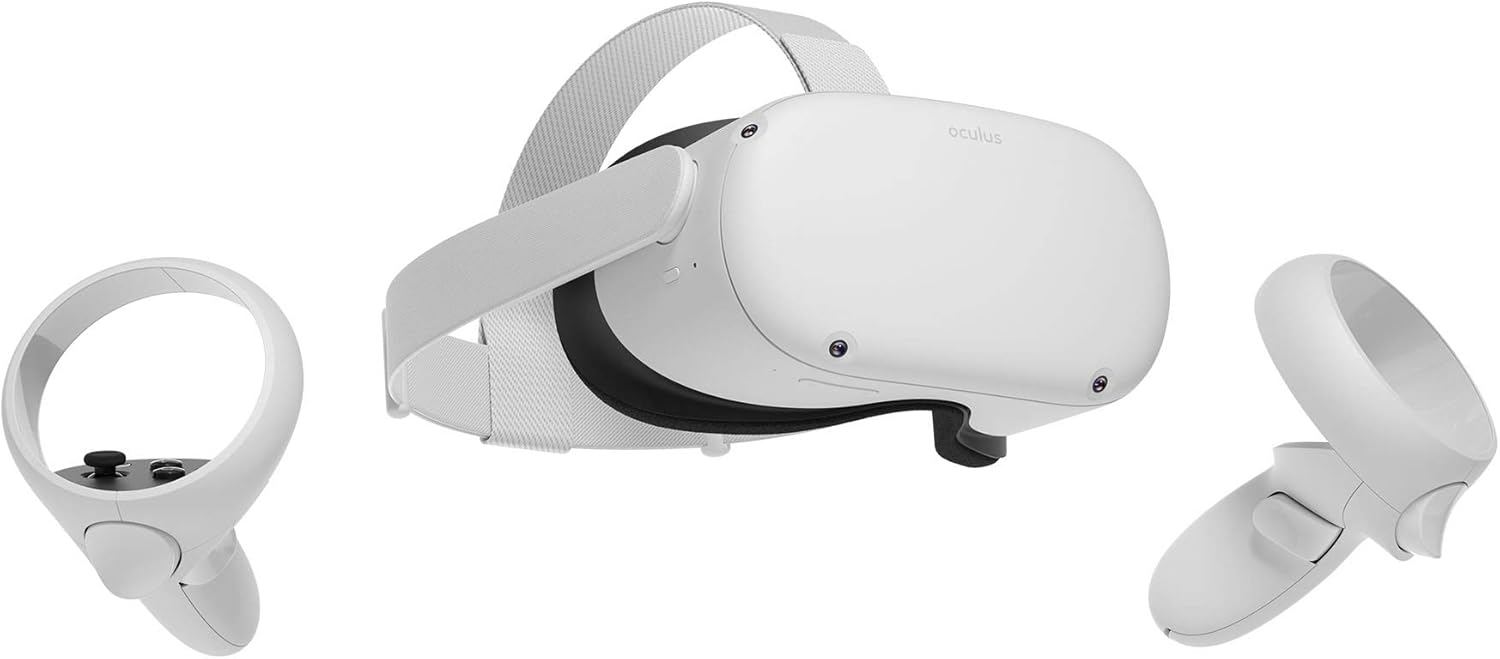 Oculus Quest 2 Gaming VR Headset 128GB Set, White E3567