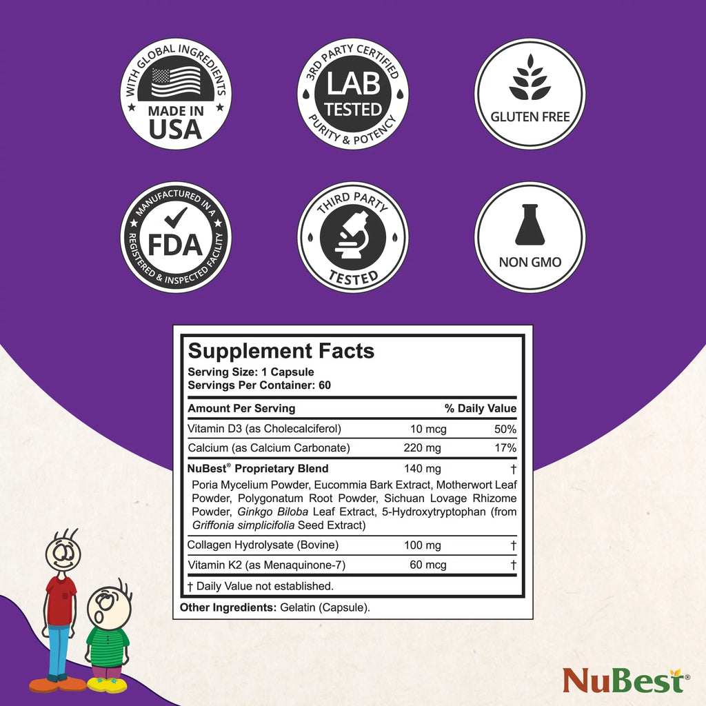 NuBest Tall 10+ Growth Supplement for Age 10+, Bone & Immunity Support, Pack of 2 J5779