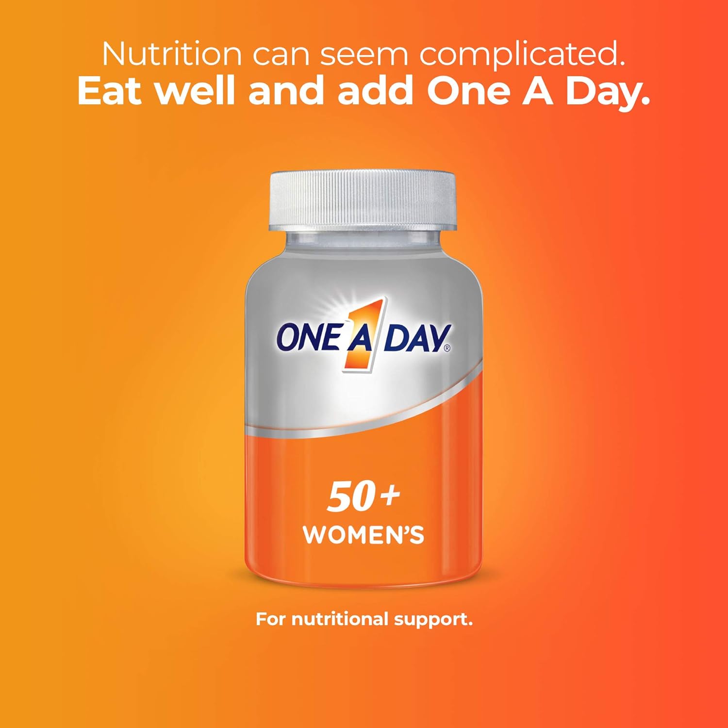 One A Day Women’s 50+ Multivitamin Tablets, 200 Count S182