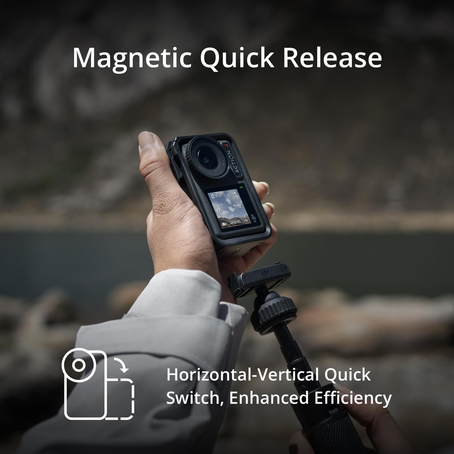 DJI Osmo Action 4 Adventure Combo 4K Waterproof Action Camera with Battery Case and 64GB Memory Card W550179