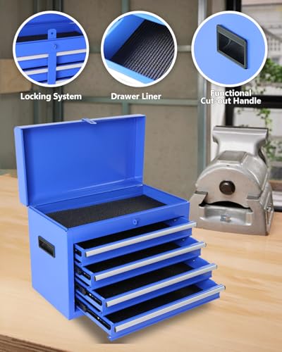 5-Drawer Rolling Tool Chest with Brake Casters, Black E95317
