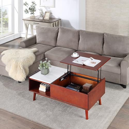 Mid-Century Lift Top Coffee Table with Storage, 43" Z222