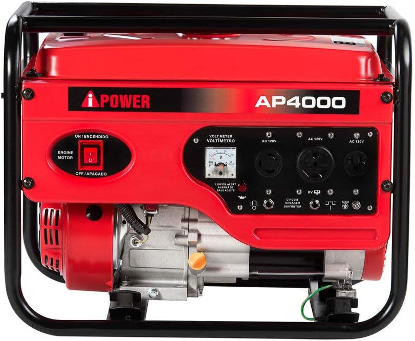 A-iPower AP4000 4000-Watt Gasoline Powered Manual Start Generator C1165