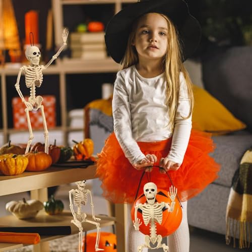 5.4 ft Posable Halloween Skeleton Decoration with Movable Joints L910930
