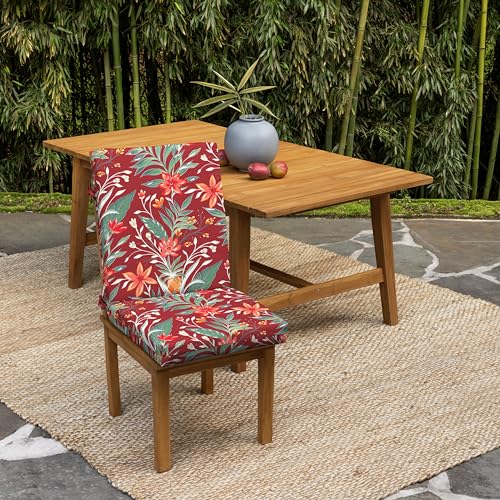 ARDEN Outdoor Dining Chair Cushion 20 x 20 in Weather-Proof Fade Resistant Sapphire Blue J523